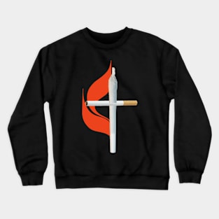 Cross-Faded Fire Crewneck Sweatshirt